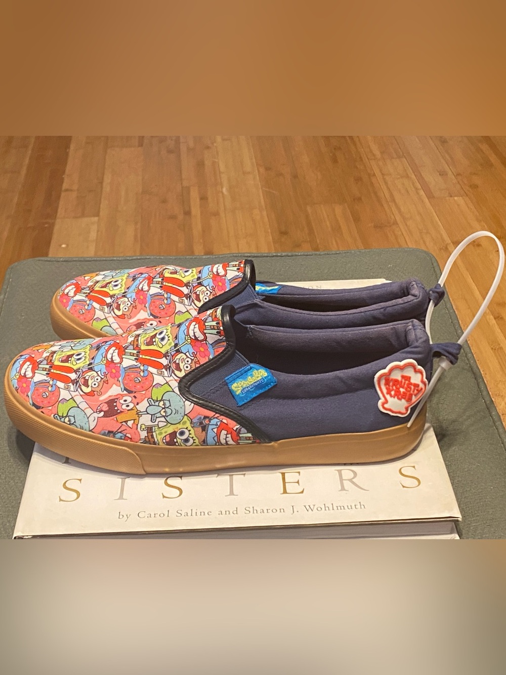 SpongeBob Squarepants Navy & Multicolor Slip-On Kids Sneakers